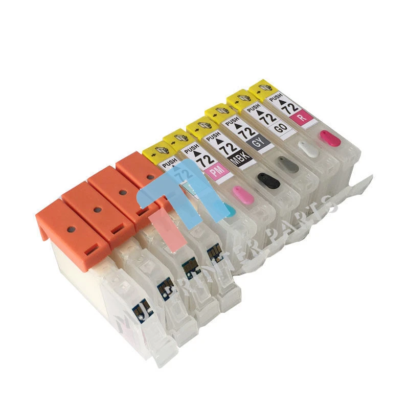 

For Canon Pixma Pro-10 PGI-72 Compatible refillable cartridge with one-time chip