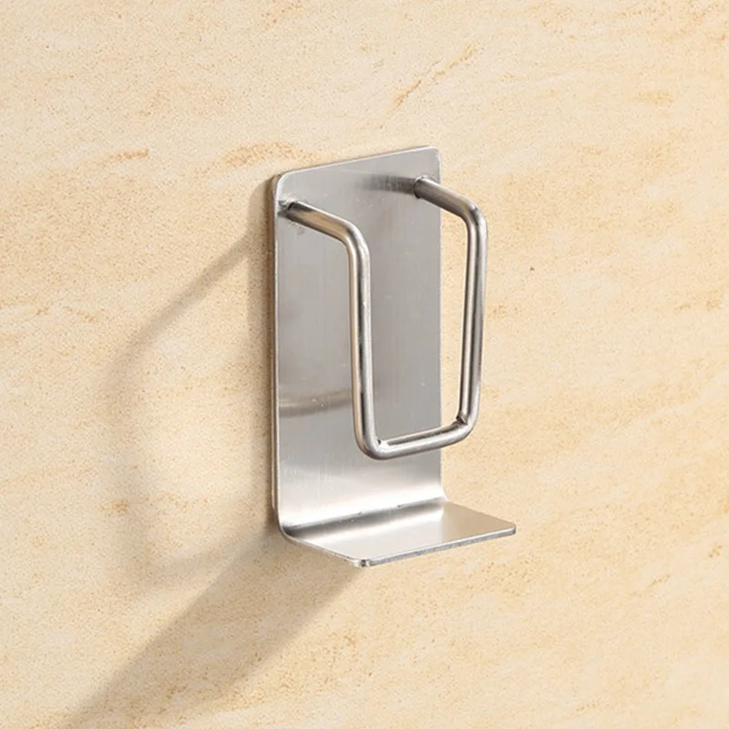 Waterproof Wash Basin Hook Stainless Steel Self Adhesive Bathroom
