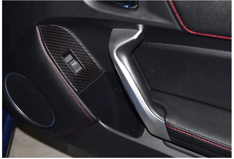 Airspeed for Subaru BRZ Accessories Subaru BRZ Stickers for Toyota 86 Carbon Fiber Interior Trim Car Window Switch Button Frame (11)
