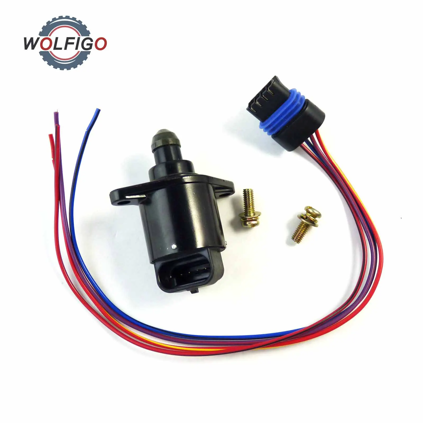 WOLFIGO NEW IDLE AIR CONTROL VALVE 1920V7 with Pigtail Harness