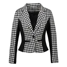 Popular Ladies Houndstooth Jacket-Buy Cheap Ladies