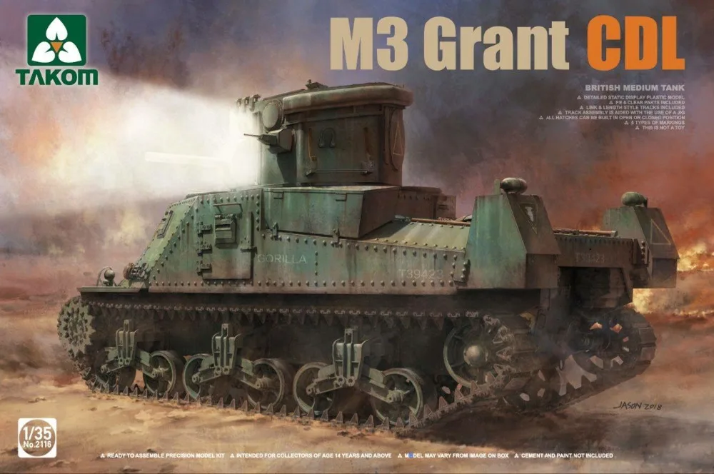 TAKOM 1/35 2116 U S Army M3 Grant CDL|Наборы для сборки моделей| |