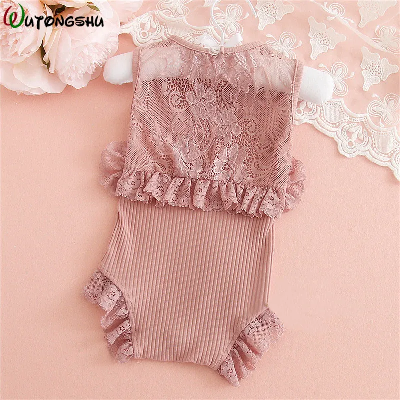 Bebé niña encaje monos 0-24 m de Primavera de algodón de verano de bebé recién nacido Ropa ropa de bebé recién nacido chicas mono ropa Bebé niña encaje monos 0-24 m de Primavera de algodón de verano de bebé recién nacido Ropa ropa de bebé recién nacido chicas mono ropa