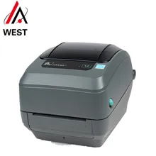 Абсолютно Zebra GX430t 300 точек/дюйм настольный принтер Экспресс-принтер для печати этикеток термотрансферный принтер