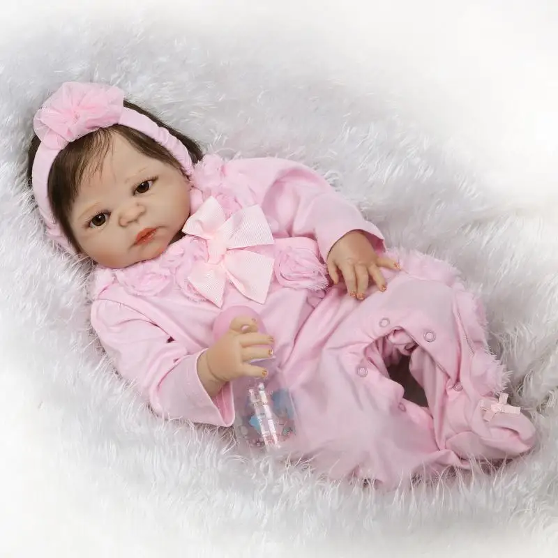 Buy New 55cm full body silicone reborn dolls babies