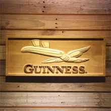 Guinness Toucan пиво 3D деревянный знак