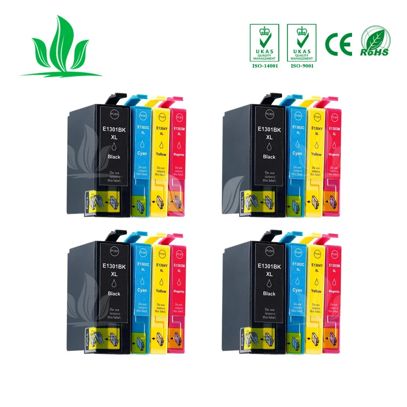 

T1301 4sets Compatible Ink cartridge for Epson Stylus SX525WD SX535WD SX620FW Workforce 3010DW 3520