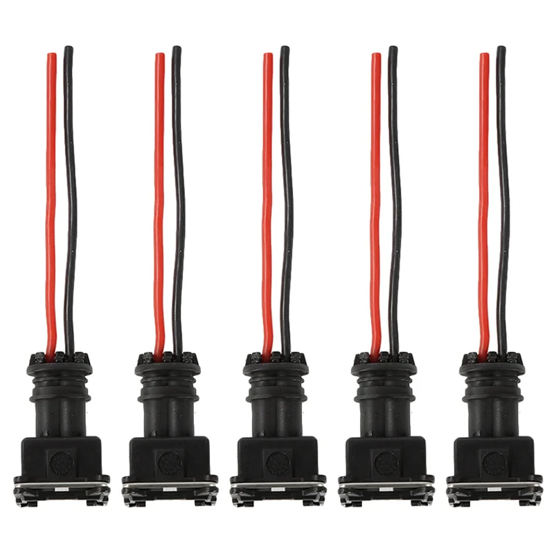 

5pcs Fuel Injector Connector Wiring Plugs Clips Fit for ANY RC Bosch EV1 Pigtail Cut & Splice Car Accessories Car Parts