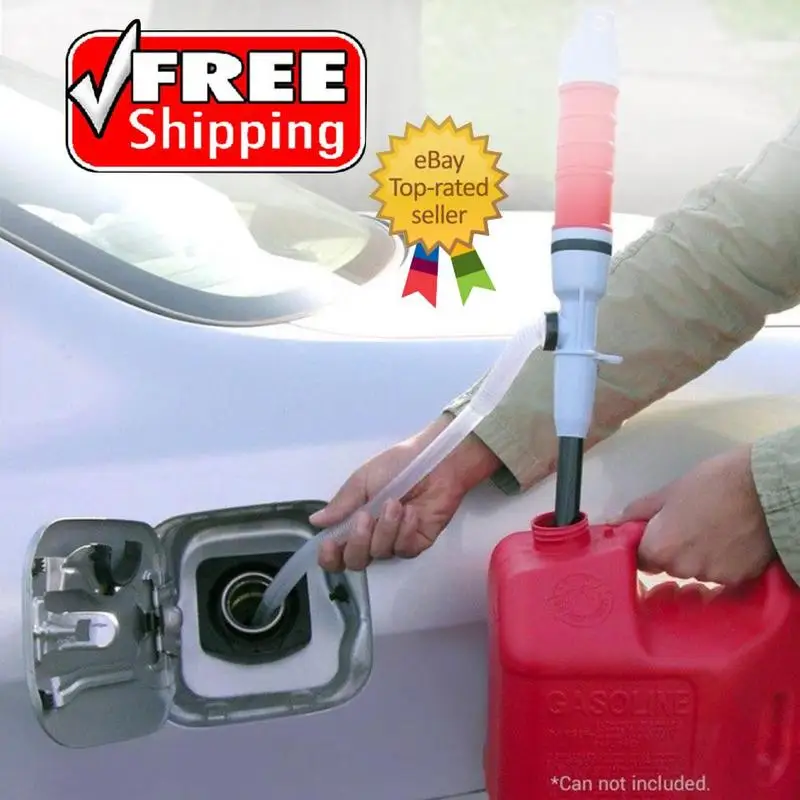 Goede Hot Koop Draagbare Handleiding Siphon Transfer Elektrische Pomp Sucker Slang voor Gas Olie Water Auto Accessoires QYP9696
