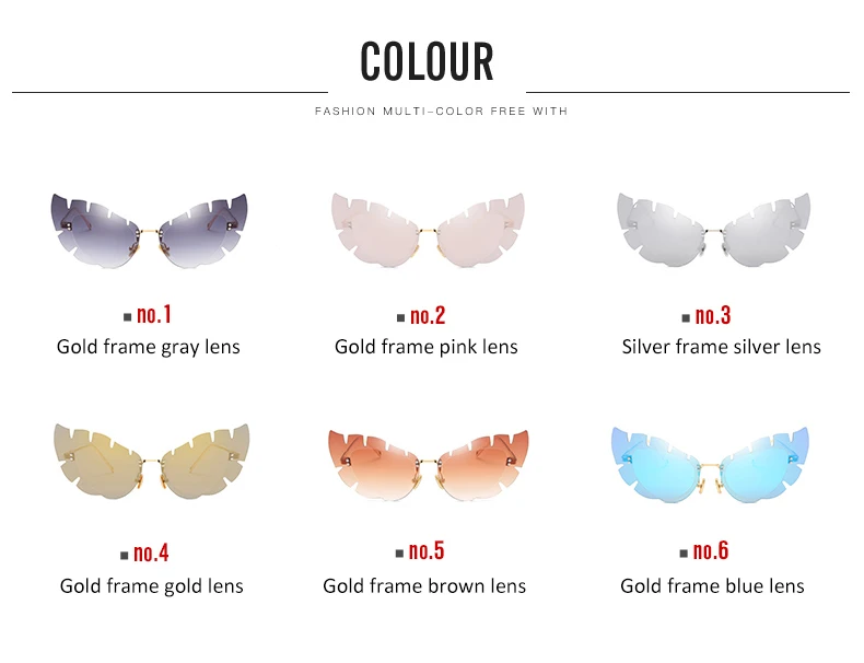 LEIDISEN женские солнцезащитные очки кошачий глаз роскошные солнцезащитные очки без оправы брендовые дизайнерские очки с бабочкой UV400 очки