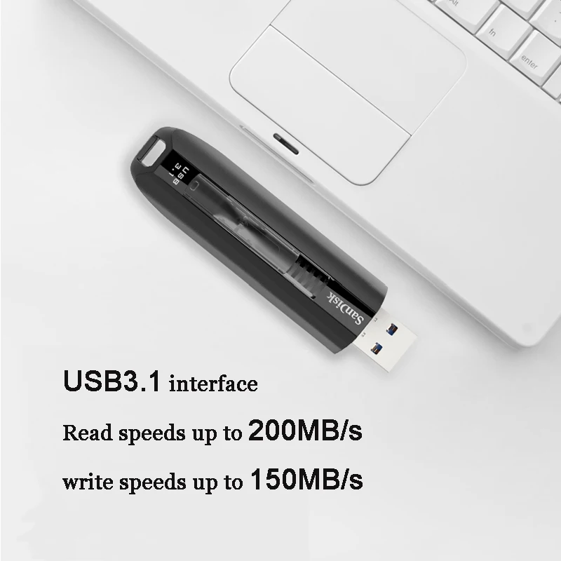 SanDisk CZ800 Экстремальный USB 3,1 флеш-накопитель 200 МБ/с./с 128 ГБ флеш-накопитель 64 Гб памяти USB3.0 накопитель высокоскоростное запоминающее устройство U диск