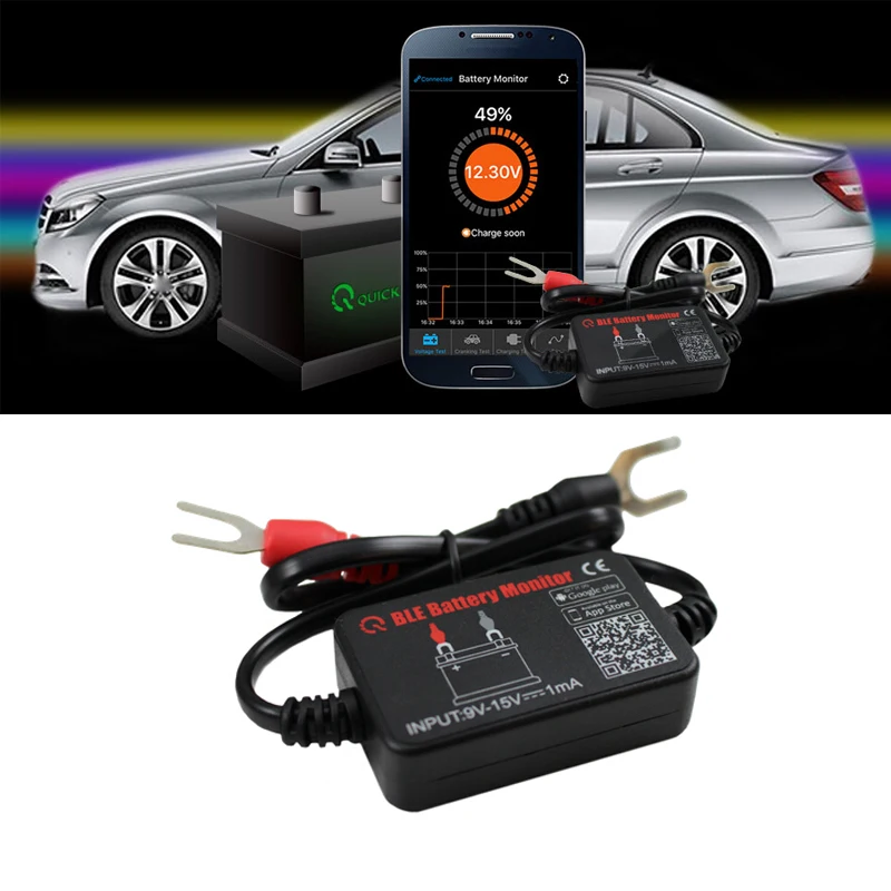 2017 High Qualty QUICKLYNKS Battery Monitor BM2 On Phone APP Bluetooth