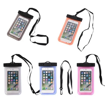 

Universal Float Airbag Waterproof Portable Underwater Cell Phone Pouch Dry Bag Case Touch Screen Swimming Bags Dry Case ST