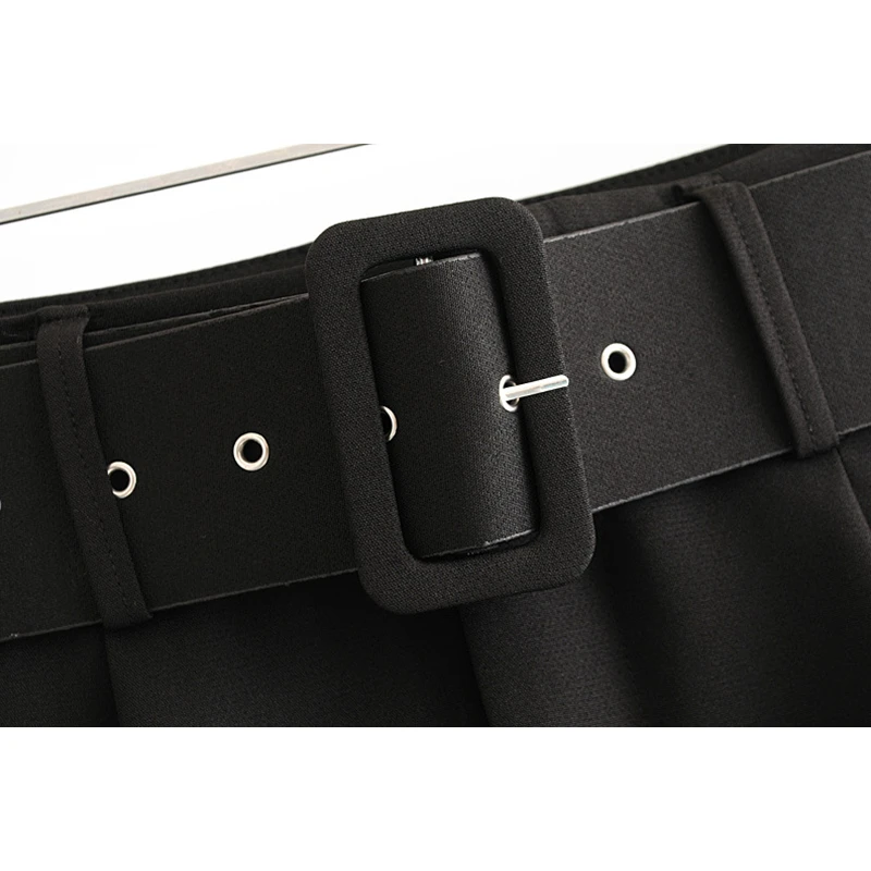 Black Suit Pants High Waist Pants Sashes Pockets Office Pants Fashion women bottoms Pencil Pants Black Suit Pants High Waist Pants Sashes Pockets Office Pants Fashion women bottoms Pencil Pants
