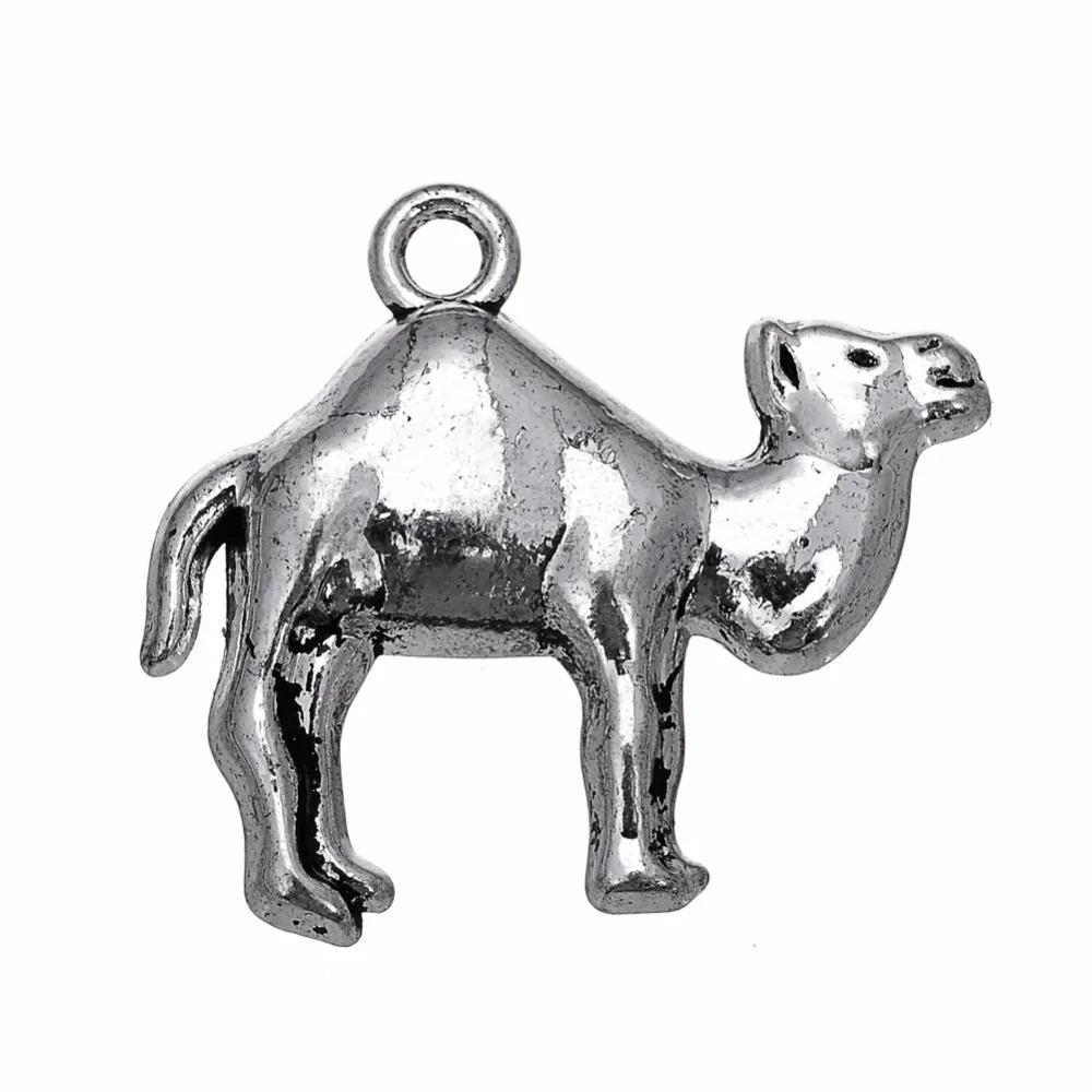 

50PCS Ancient Silver Camel Charms Dangle Hanging Animal Charm DIY Jewelry Accessories Charms