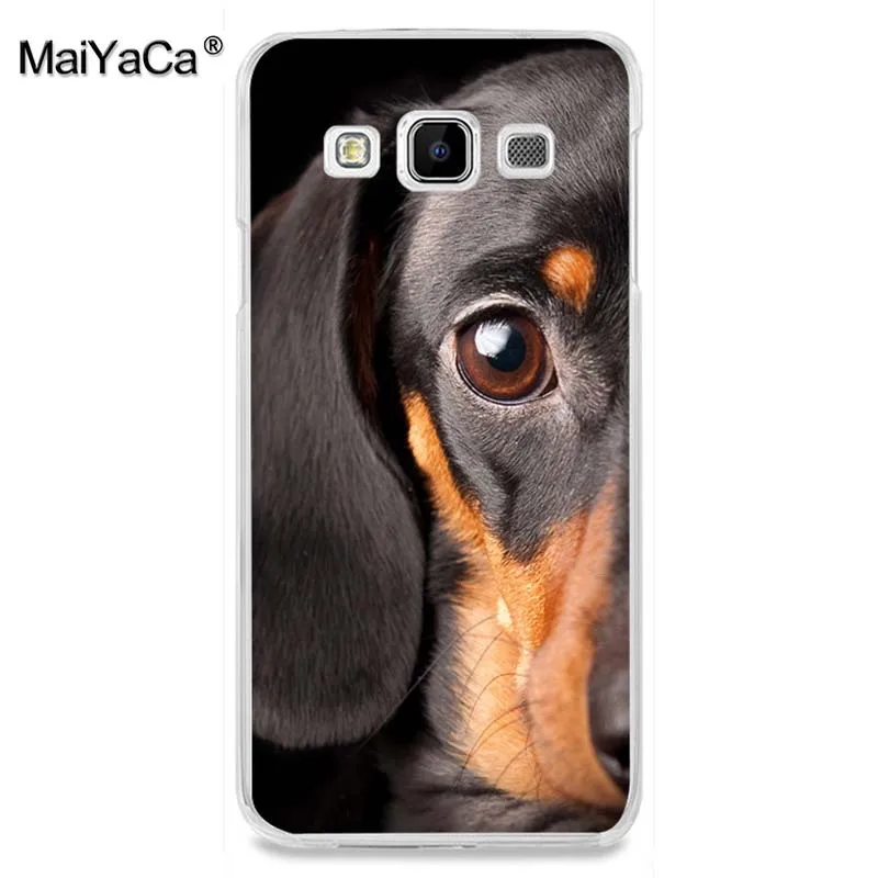 MaiYaCa черный такса Doberman собака лицо красивый чехол для телефона Аксессуары samsung A3 A7