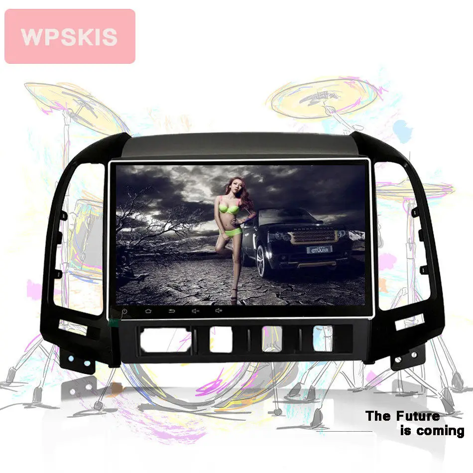 Flash Deal Octa CORE android 9.0 car dvd gps player 1024*600 For HYUNDAI SANTA FE santafe 2006-2012 navigation radio headunit Tape Recorder 2