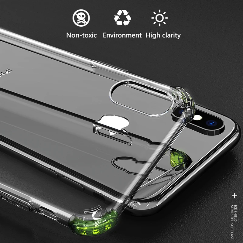

HOCO Anti-Knock Airbag Case for iPhone XR iPhone Xs Max Soft Silicone Transparent Case for iPhone X Xs 2018 New Clear Coque
