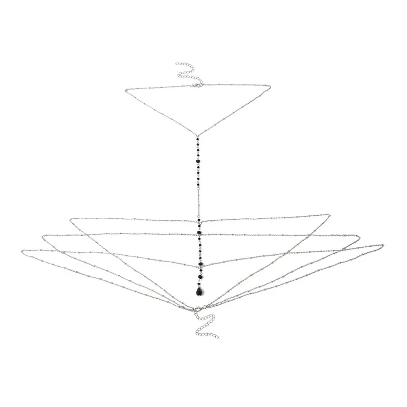 Модный сексуальный пляжный Золотой/Серебряный боди-цепочка, бикини, кроссовер, пояс для живота, цепочка для тела, ожерелье, украшения для тела для женщин