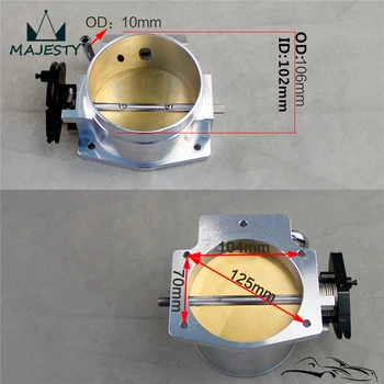 

THROTTLE BODY REPLACEMENT 3 LS1 LS2 LS3 LS6 LS7 LSX ALUMINUM 102MM