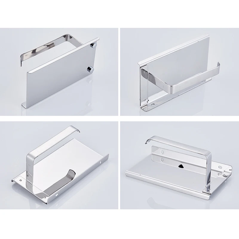 1PC Stainless Steel Bathroom Paper Phone Holder Shelf Mobile Phones Towel Rack Toilet Paper Holder For Bathroom accessories