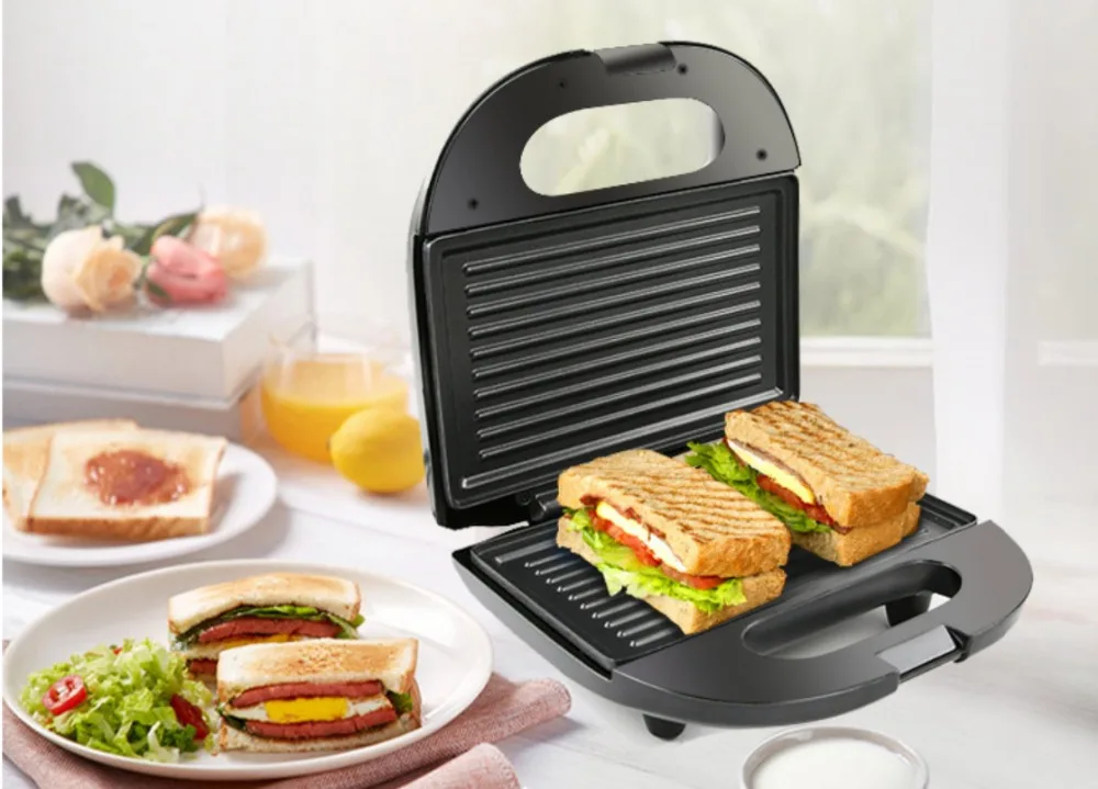 Электрическая сэндвич машина для яиц мини гриль тарелки выпечки Panini тостер