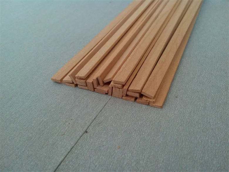 

NIDALE Model size 4x500mm American cherry Ship model Hull Solid wood batten for sailboat body skin 20 pcs/lot