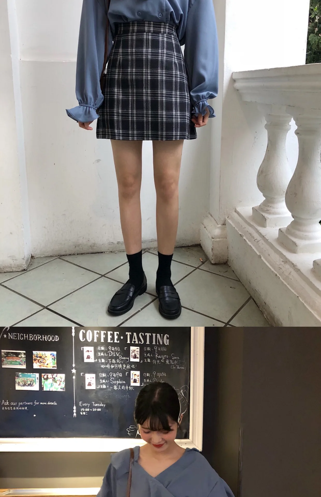 Saia Feminina Осенняя женская одежда корейская Ulzzang Harajuku винтажная клетчатая мини-юбка с высокой талией Женская Черная трапециевидная юбка