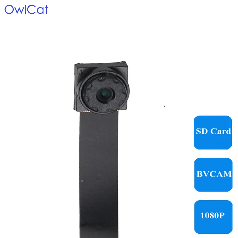 

OwlCat HD 1080P Super Mini Wireless Camera SD Card Slot Microphone WiFi Connection P2P Phone BVCAM Remote View Audio Camcorder