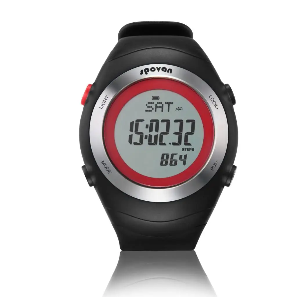 Спортивные часы с датчиком сердечного ритма, 3D шагомером, мужские часы для бега, цифровые наручные часы для улицы, мужские калории