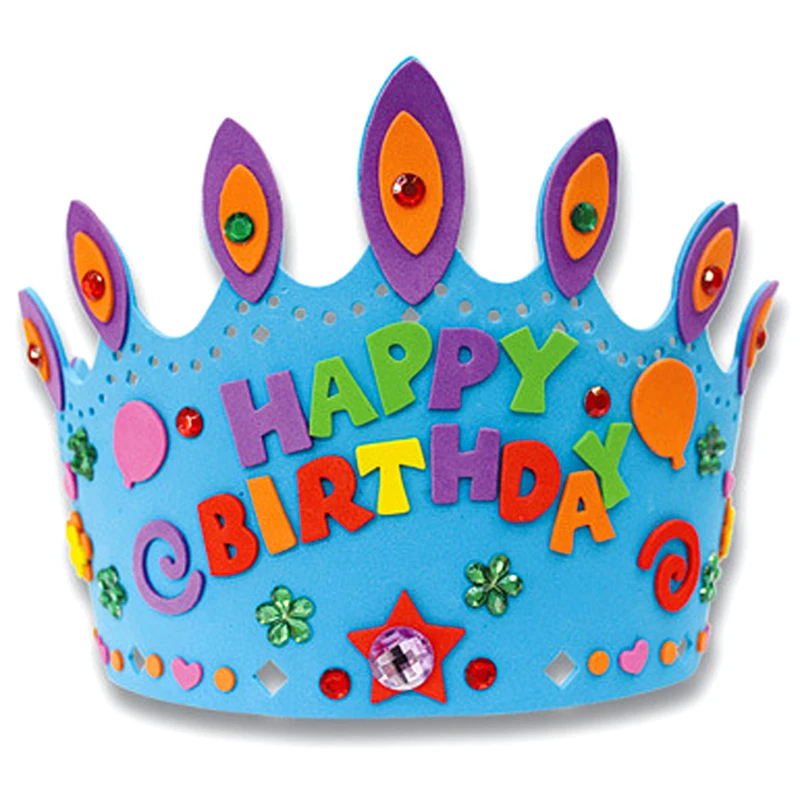 

3D EVA Handmade Crown Craft Gifts Kits Birthday Crown Baby Children Educational DIY Hat Craft Toy