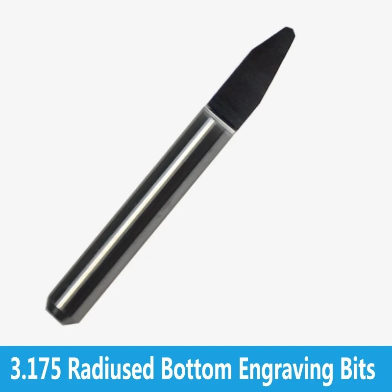 1 шт. 3 175 мм ЧПУ фрезерный станок SHK Radiused Bottom V твердосплавные резаки для