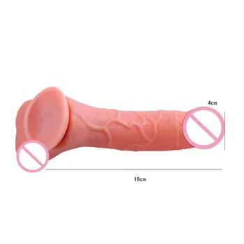 Inflatable Realistic Big Silicone Penis Vagina Massager Dildos Female Masturbation Sex Toys 3