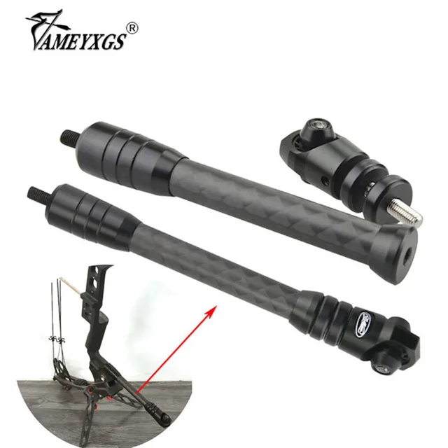  US $66.01 Archery 8inch Compound Stabilizer Damper Balance Shooting Shock Absorber 