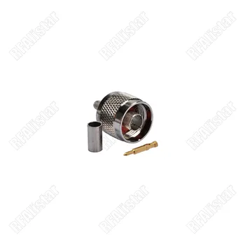 

50 Pieces N Type Male Plug Crimp RF Connector For RG58 RG142 RG400 KSR/LMR195 Coaxial Cable