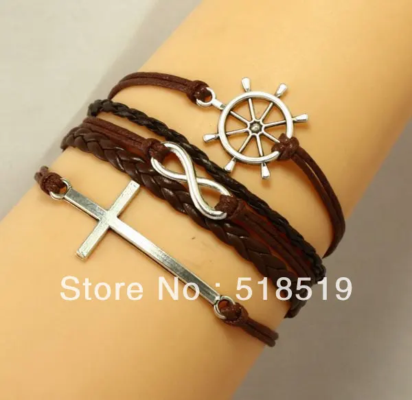 Free Shipping!12pcs/lot!Making Supplies Leather Bracelet