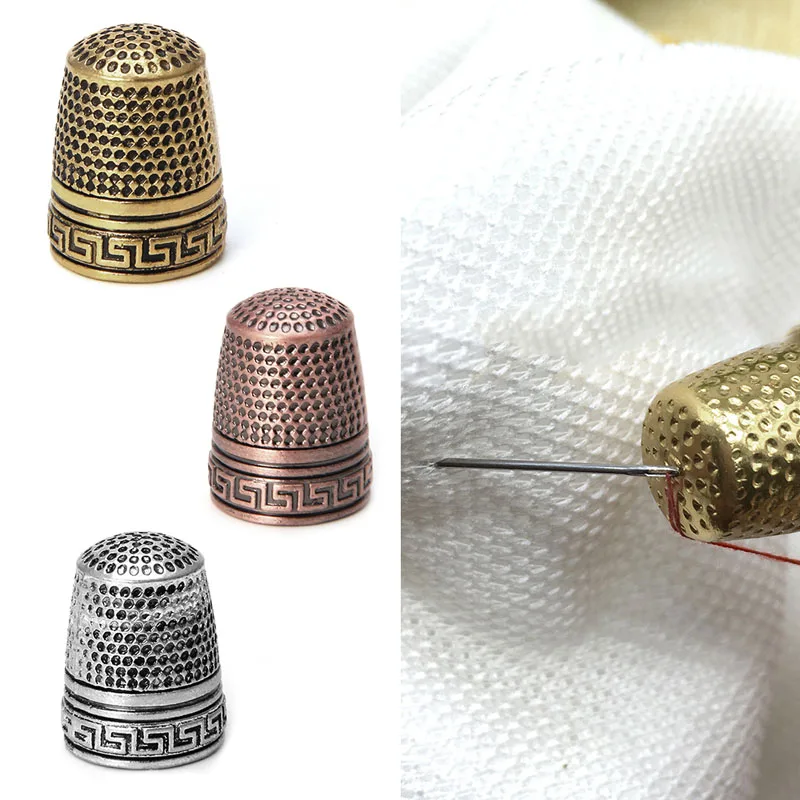 

Finger Thimble Hard Protector Metal Sewing Tools Needles Partner Classical 1PC
