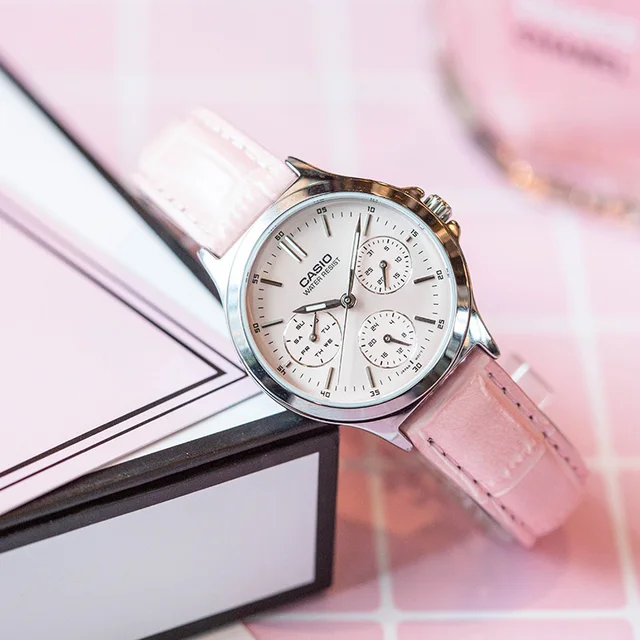 Best Price Casio Watch Pointer series three eyes timing quartz watch LTP-V300L-4A Best Price Casio Watch Pointer series three eyes timing quartz watch LTP-V300L-4A