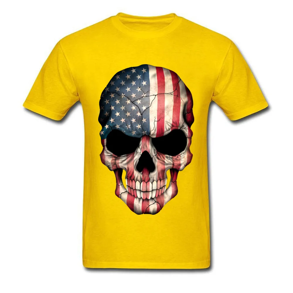 American Flag Skull_yellow