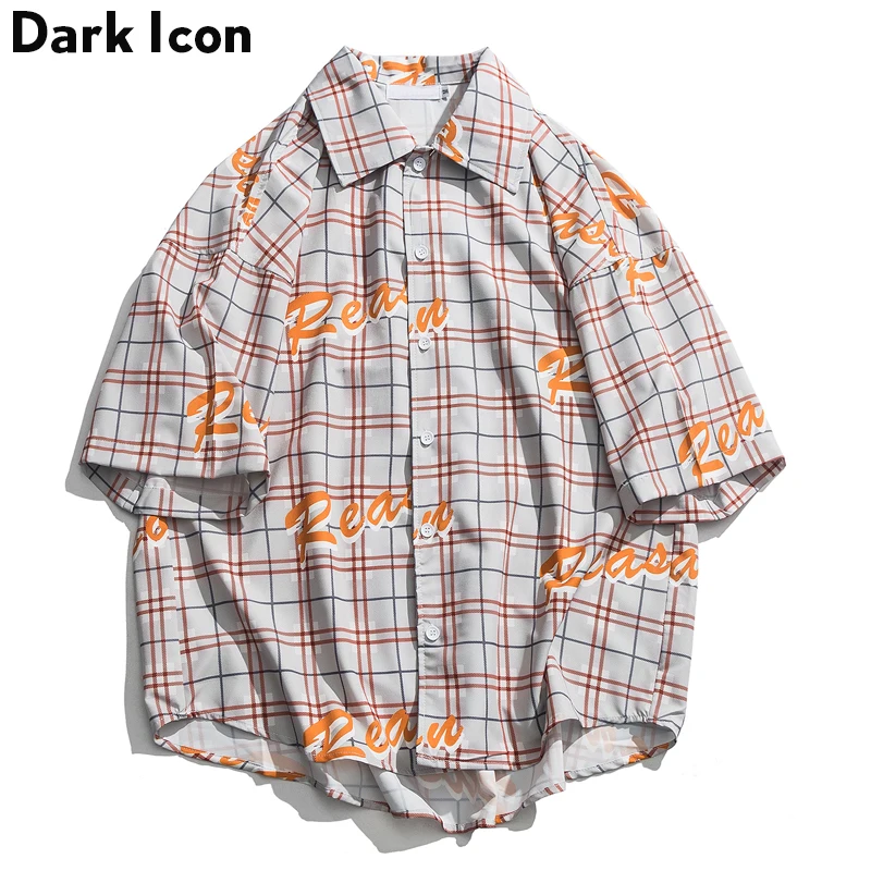 

Dark Icon Angry Boy Short Sleeve Shirts Men 2019 Summer New Fashion Turn-down Collar Men's Shirts Hip Hop Shirts