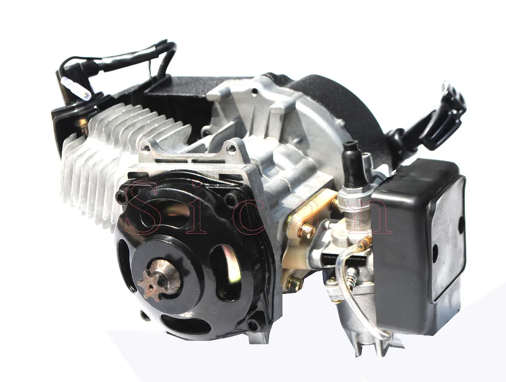 Черный цвет велосипед Скутер 49cc 2 тактный двигатель Rexroth карманный Quad ATV|49cc