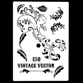 

A4 A3 A2 Damask Stencil for Scrapbooking Painting album Paper Card Making Craft Decorative Embossing Template