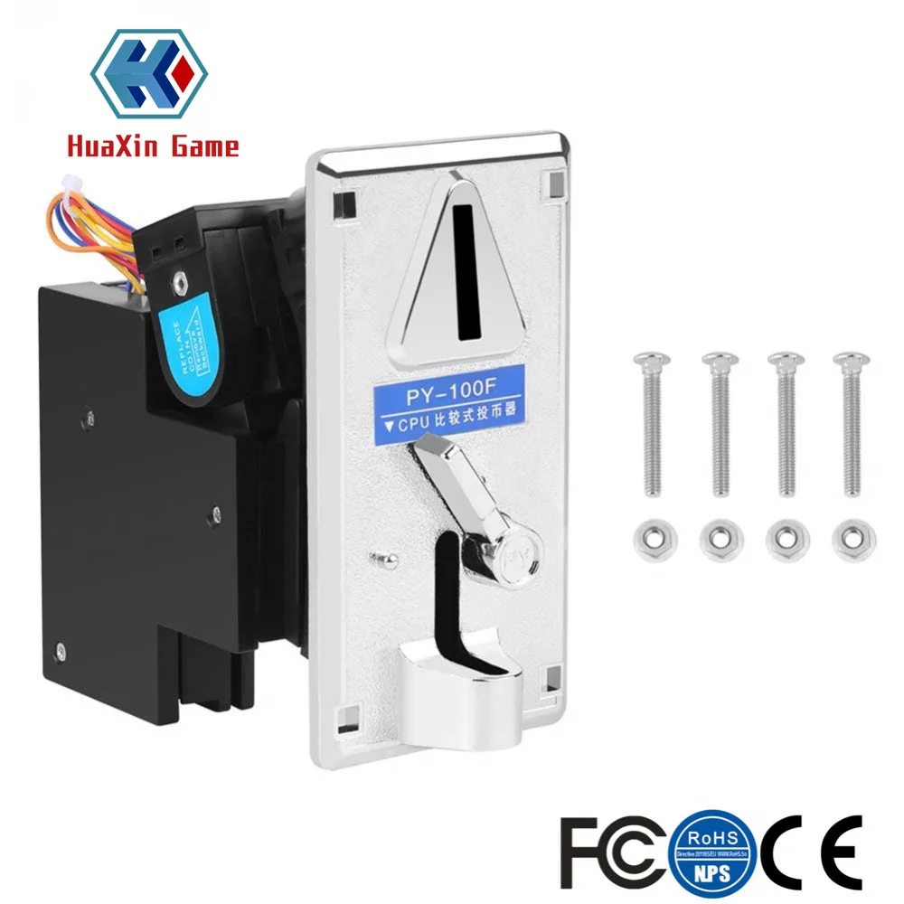 

CPU Coin Selector, Electronic Multi Coin Acceptor For Vending Machine Arcade Game Vending Machine Support With Arcade Game Parts