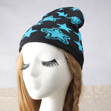 C новое поступление женские шапки теплая зимняя шапка женская зимняя шапочки с принтом звезды головные уборы gorro