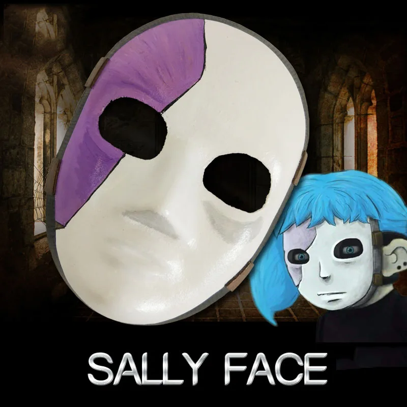 Sally косплей с маской для лица маска Салли маски игра sалли лицо костюм аксессуары
