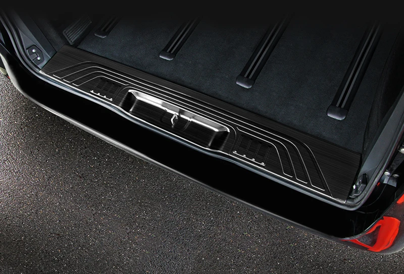 1pcs Stainless Steel Inner Rear Bumper Protector Guard Plate Trim