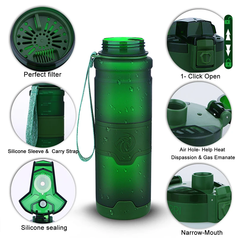 500 مللي/700 مللي/1000 مللي شاكر زجاجة مياه رياضية رياضة الدراجات السياحة و التخييم للطلاب CE/الاتحاد الأوروبي شرب زجاجات بوتيجا دي أغوا