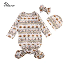 Pudcoco/хлопковое рождественское покрывало с длинными рукавами для новорожденных девочек и мальчиков
