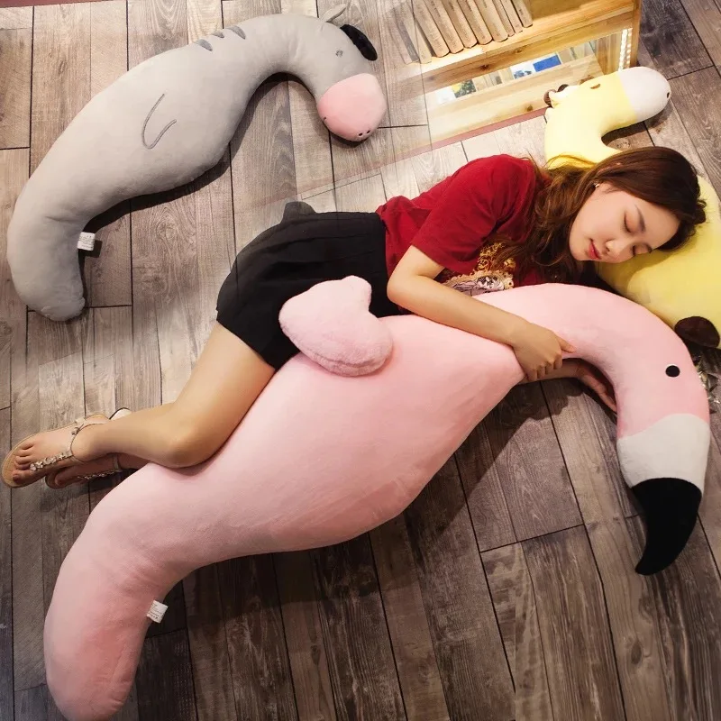 Супер мягкий плюш фламинго для беременных подушку мягкая динозавр спальный парень подушку гигант Подушка романтический подарок для нее