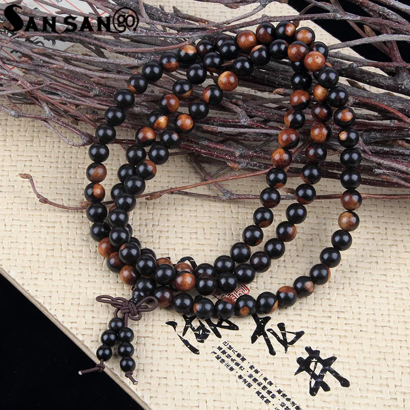 Религиозная бижутерия буддийские бусы из сандалового дерева Будда 108